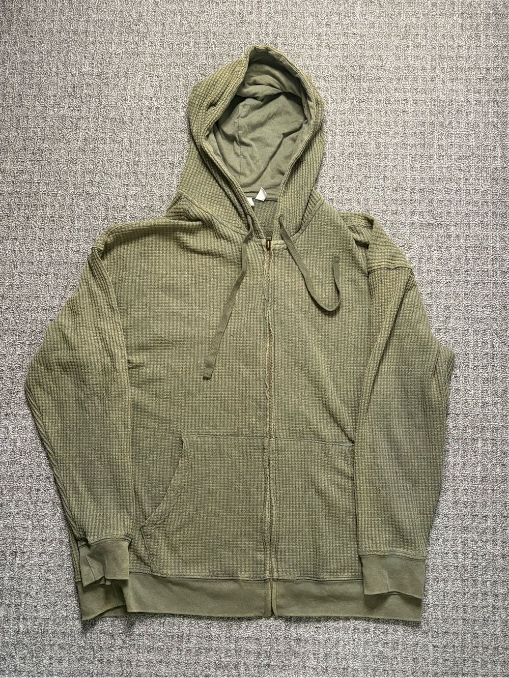 Y2K 2000s style No Boundaries Waffle Zip up | $25